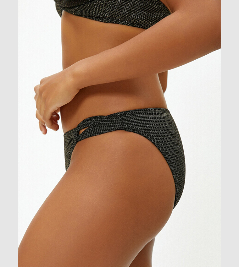 Buy Koton Metallic Bikini Brief In Black Thstreet Bahrain