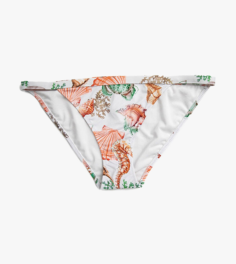 Buy Koton Printed Bikini Brief In White 6thStreet Qatar