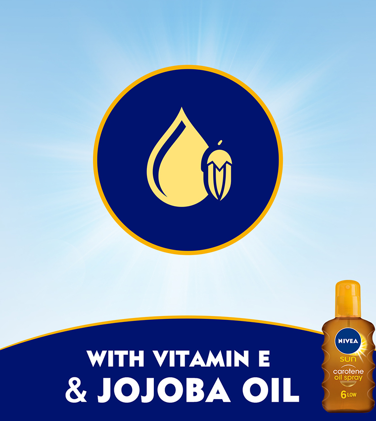 Buy Nivea Sun Carotene Tanning Oil Spray Vitamin E Jojoba Oil Spf