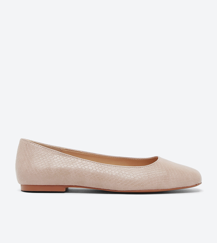 Buy Dune London Hollie Di Synthetic Ballerinas Nude In Nude 6thStreet