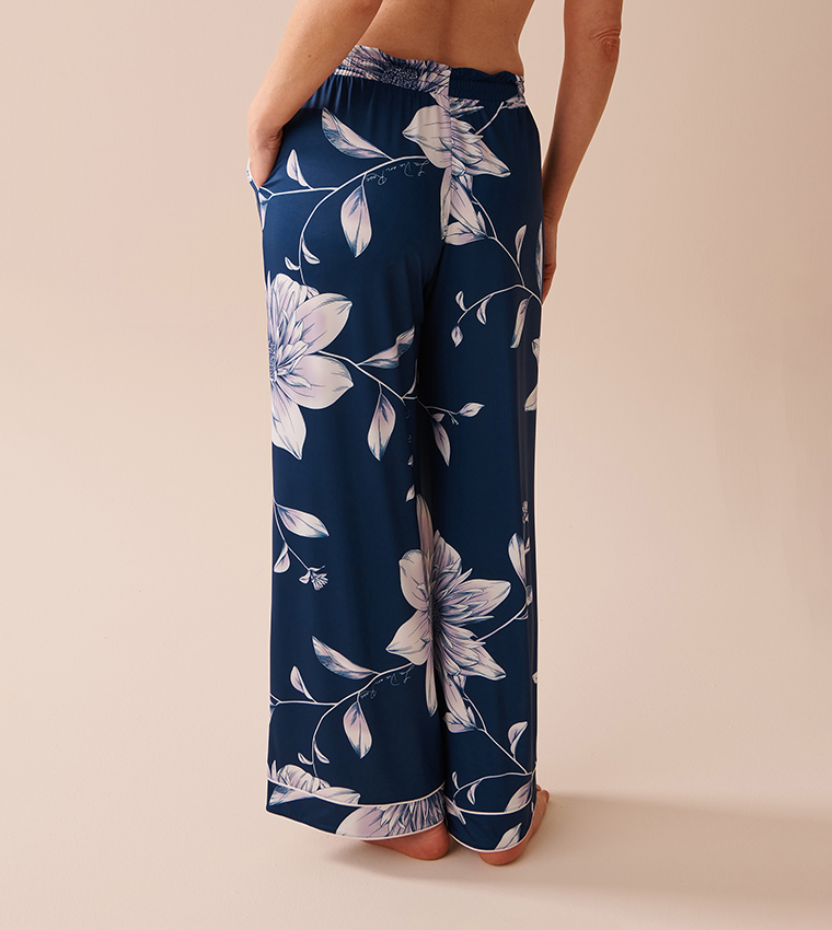 Buy La Vie En Rose Recycled Fibers Pajama Pants In Blue Thstreet Uae