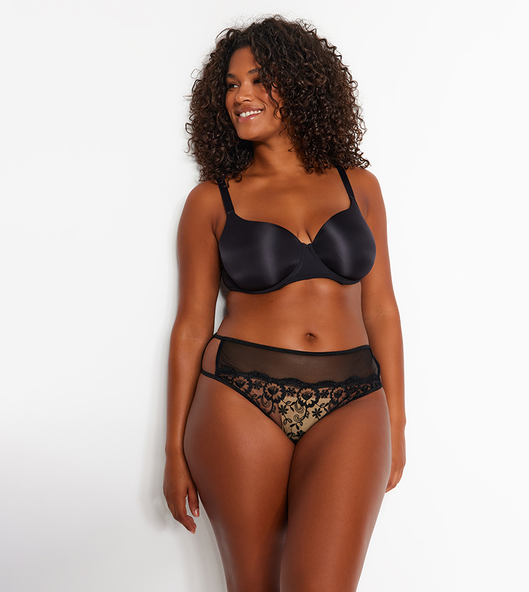 Buy Trendyol Laced Bikini Brief In Black Thstreet Uae