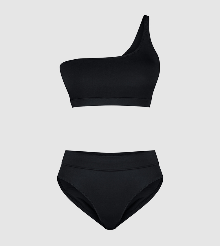 Buy Trendyol Solid Bikini Set In Black 6thStreet Saudi Arabia