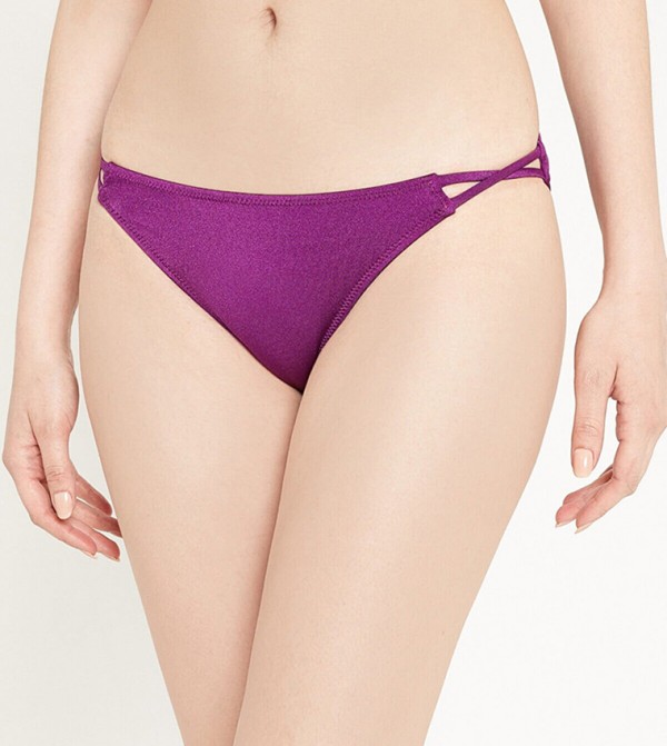 Buy Koton Cross String Bikini Brief In Purple Thstreet Qatar