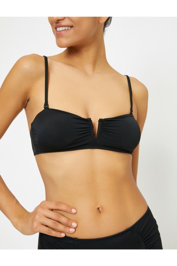 Buy Koton Solid Bikini Top In Black 6thStreet Kuwait