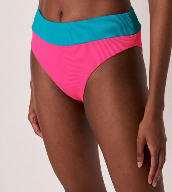 Buy La Vie En Rose Bright Rib Recycled Fibers High Leg Bikini Bottom In