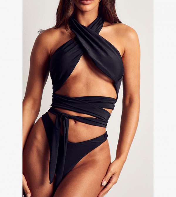 Buy MissPap Multiway Bikini Set In Black 6thStreet Qatar