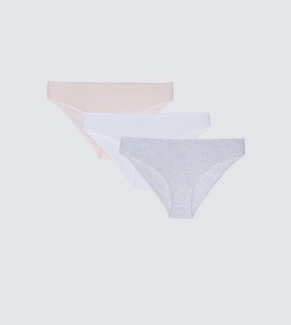 Buy Lc Waikiki Pack Of Solid Bikini Briefs In Pink Thstreet Kuwait