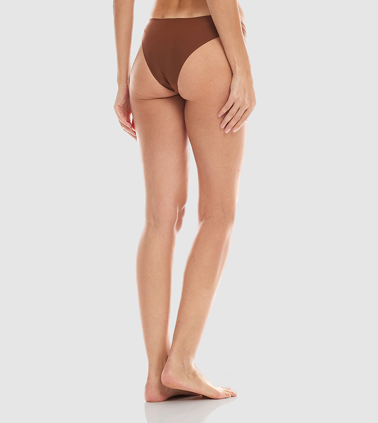 Buy R B Solid Bikini Brief In Brown 6thStreet Kuwait