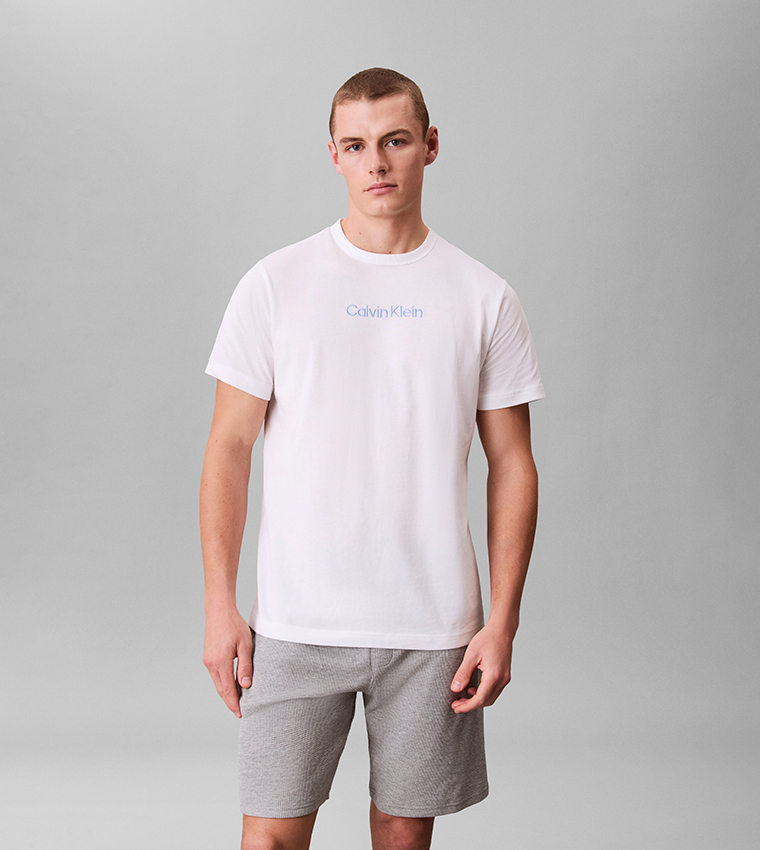 Logo Print Crew Neck Sleep Top