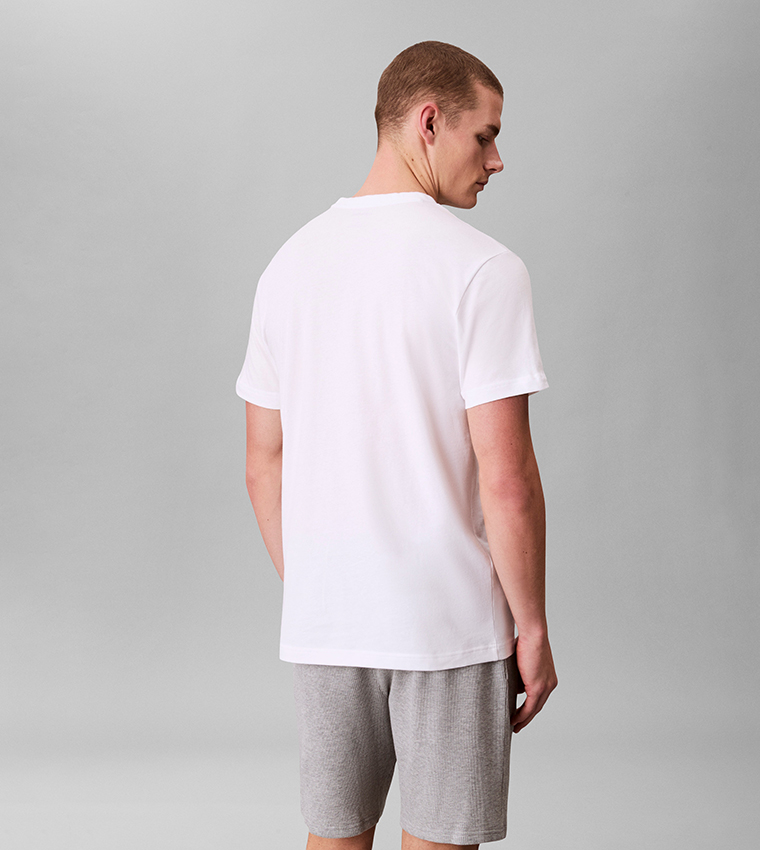 Logo Print Crew Neck Sleep Top