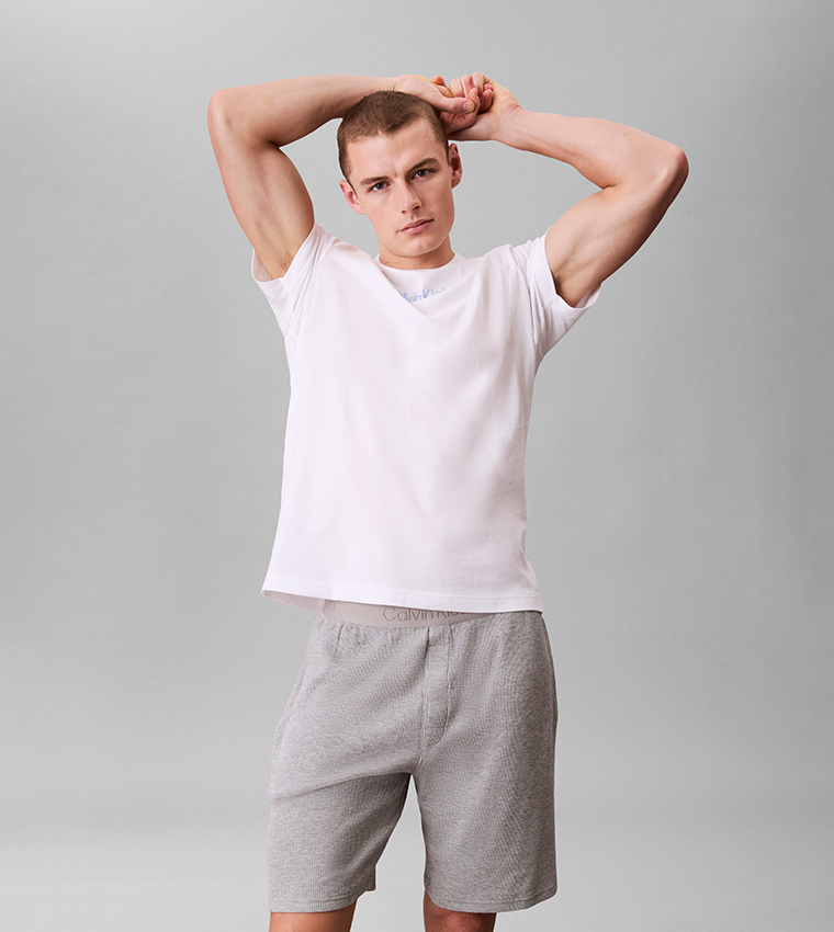 Logo Print Crew Neck Sleep Top