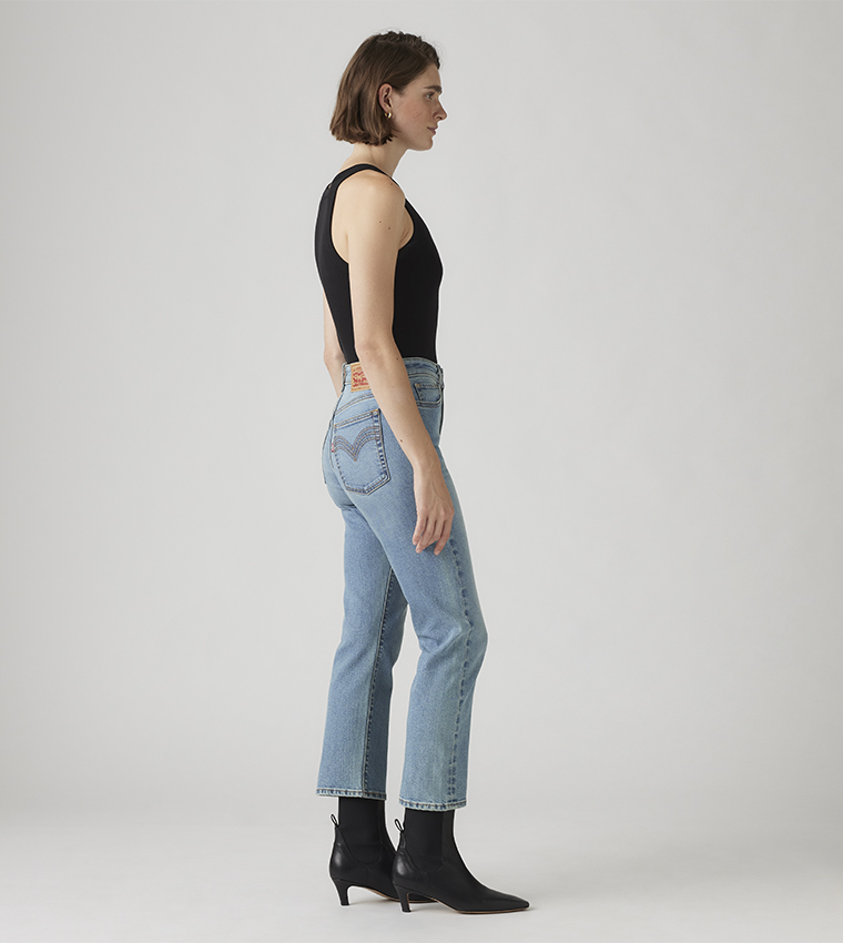 Washed Straight Fit Jeans