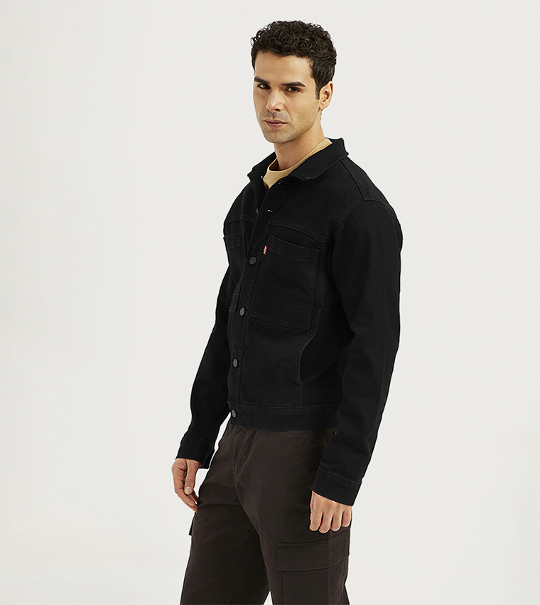 Pocket Detail Long Sleeves Denim Jacket