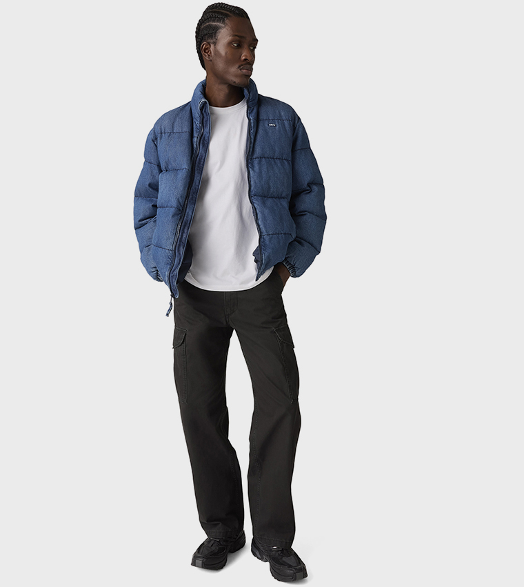 Solid Baggy Fit Cargo Pants