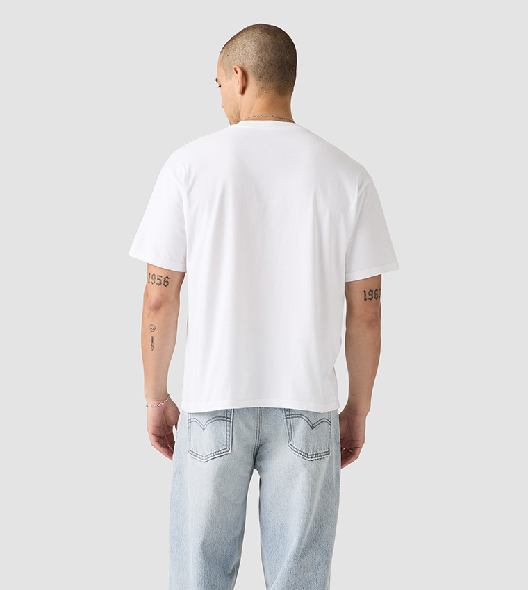 تيشيرت بوكسي بكم قصير 