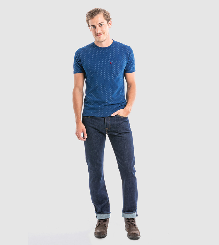 501 Original Straight Fit Jeans with 5 Pockets
