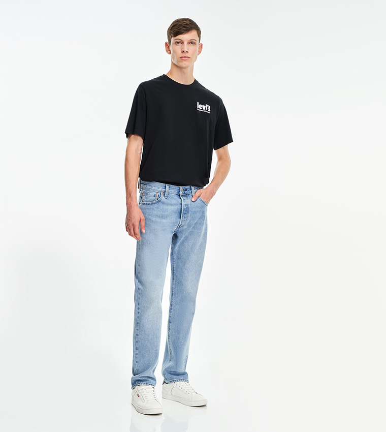 501 Faded Original Straight Fit Jeans