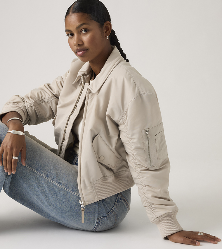 Levi's  Casual Jackets - Cream Casual Jackets