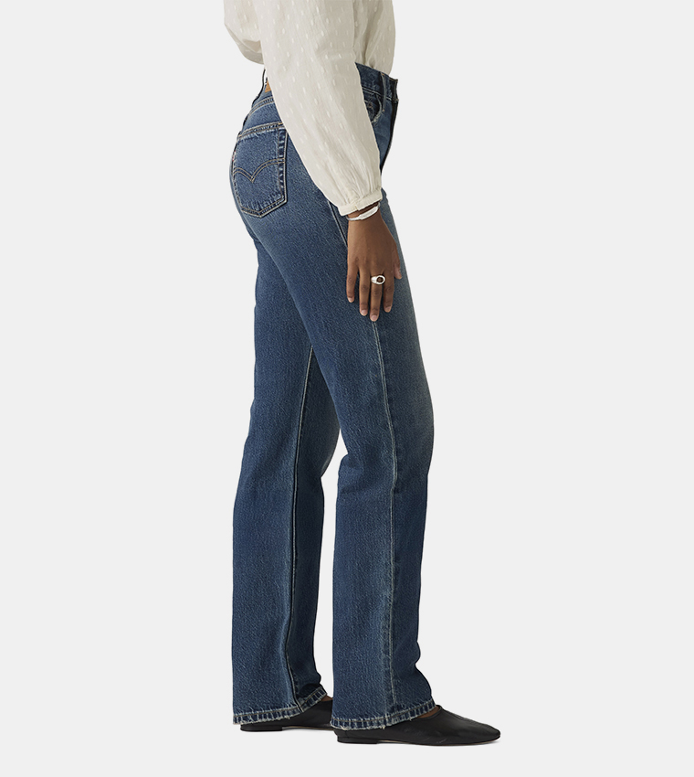 Easy Dad Washed Straight Fit Jeans