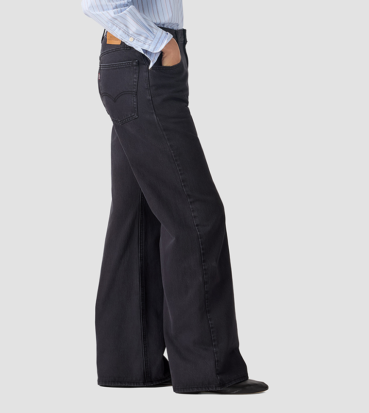 Washed Loose Bootcut Jeans