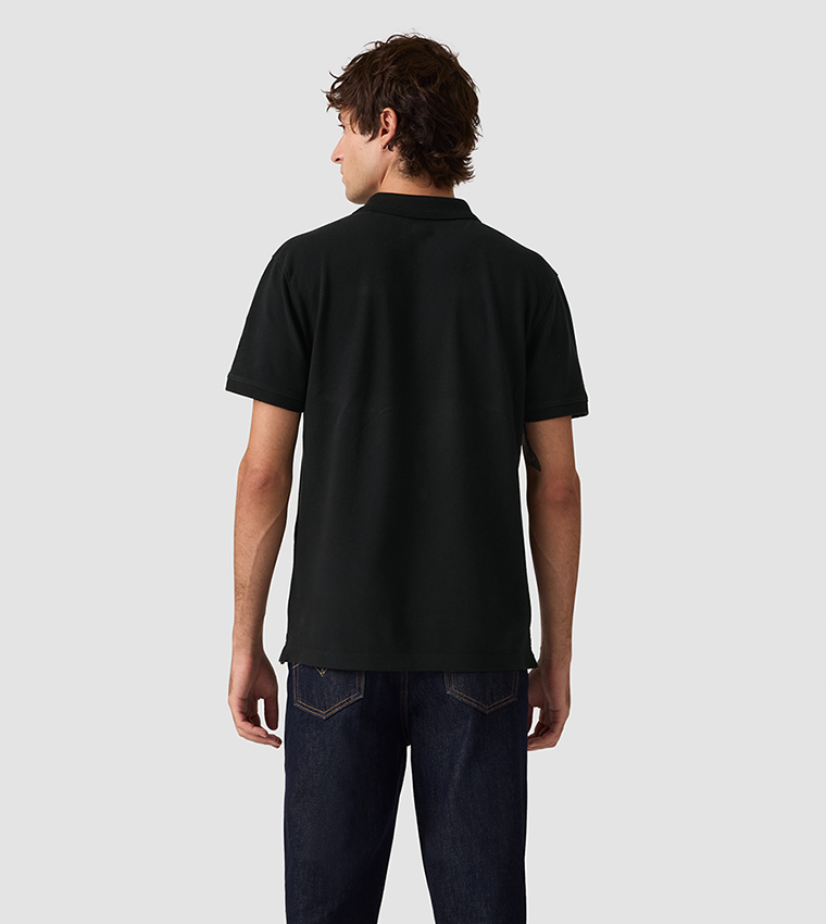 Logo Embroidered Short Sleeves Polo T-Shirt