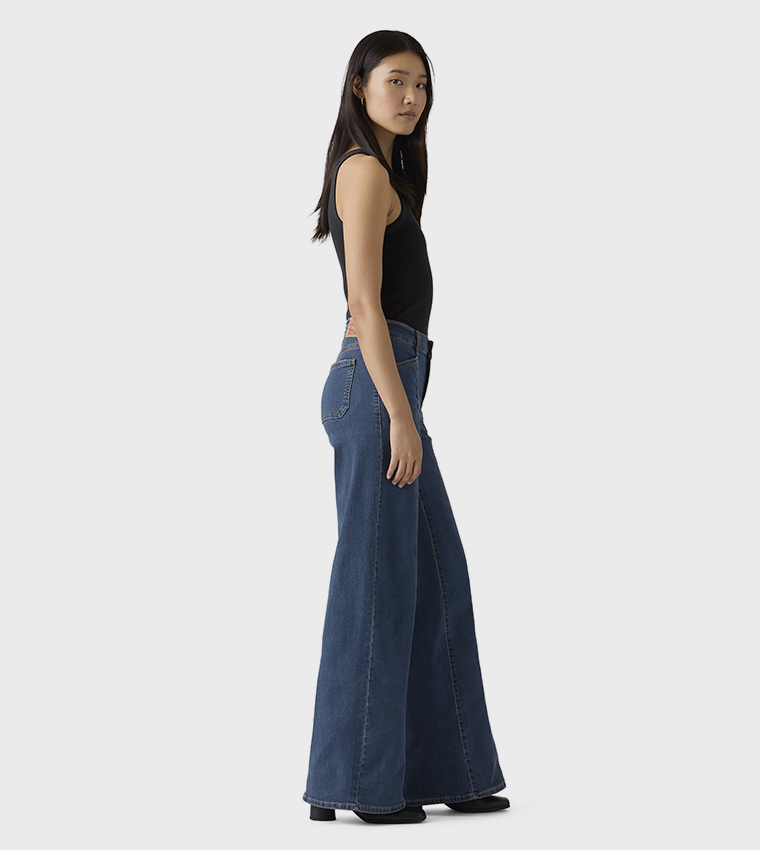 318 Seamed Wide Leg Jeans