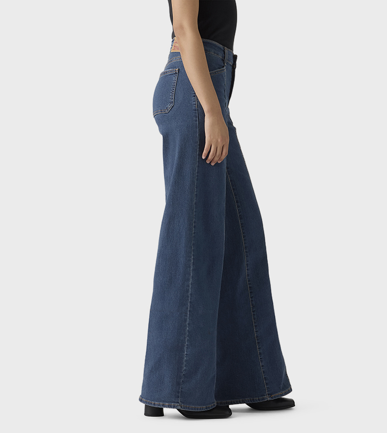 318 Seamed Wide Leg Jeans