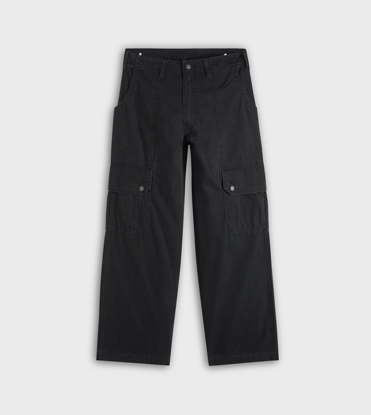 Solid Extra Baggy Cargo Pants