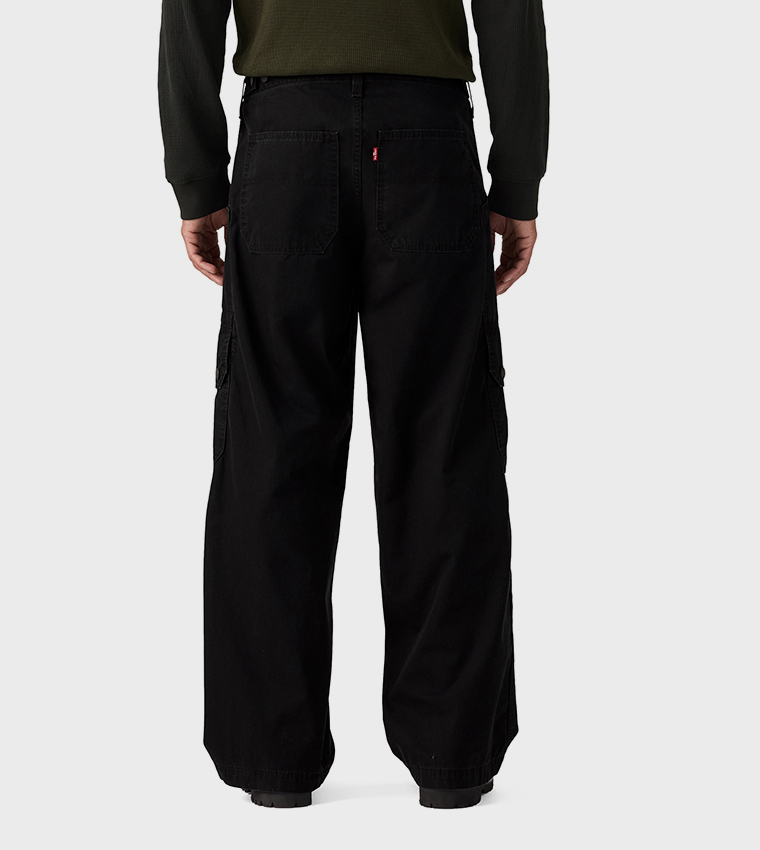 Solid Extra Baggy Cargo Pants