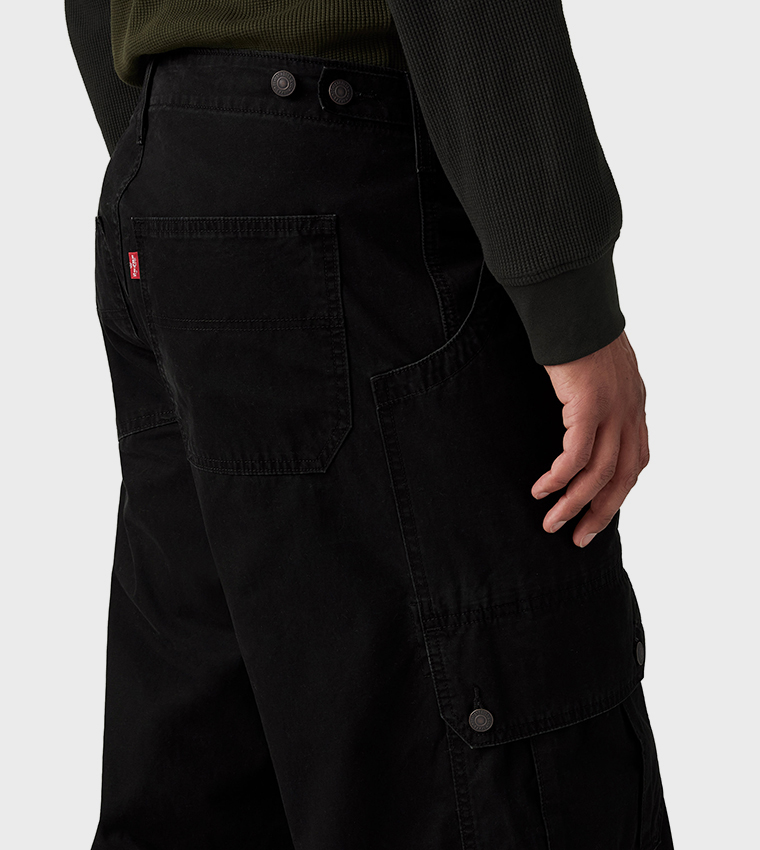 Solid Extra Baggy Cargo Pants