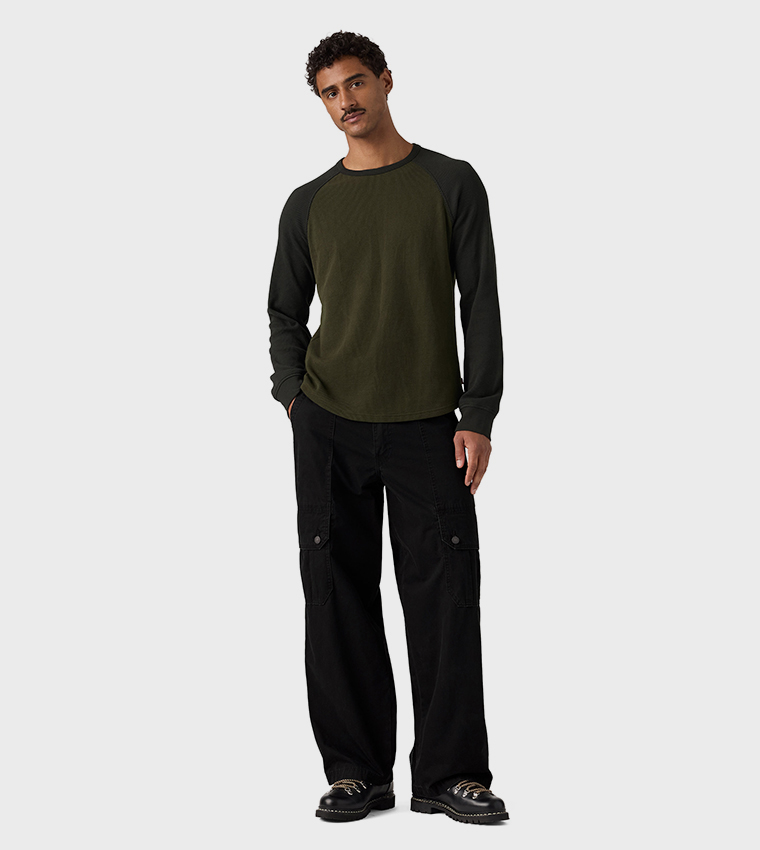 Solid Extra Baggy Cargo Pants