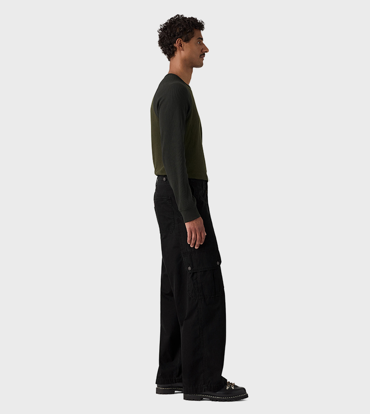 Solid Extra Baggy Cargo Pants
