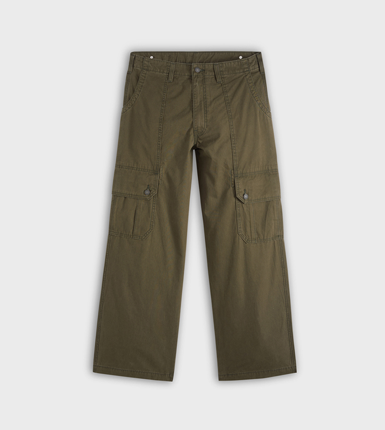 Solid Extra Baggy Cargo Pants