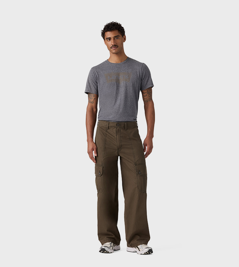 Solid Extra Baggy Cargo Pants