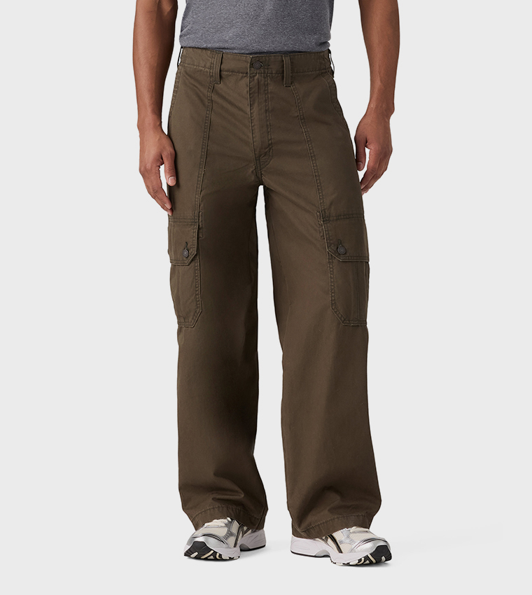 Solid Extra Baggy Cargo Pants