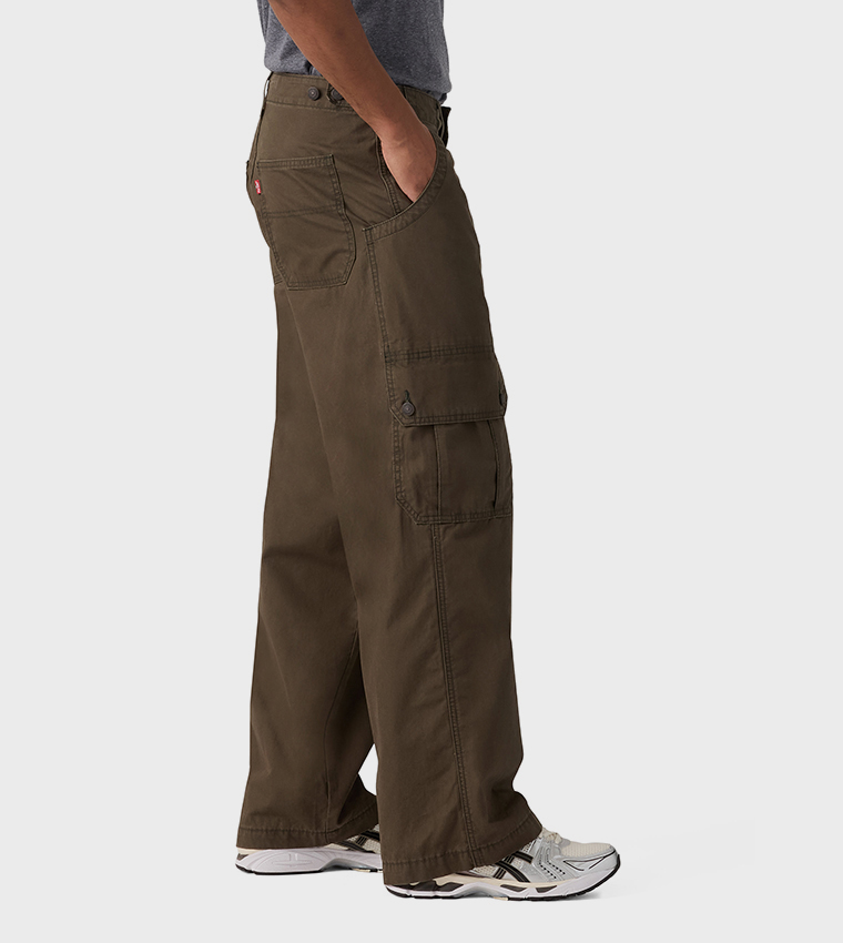 Solid Extra Baggy Cargo Pants
