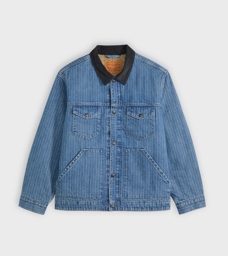 Washed Munroe Trucker Denim Jacket