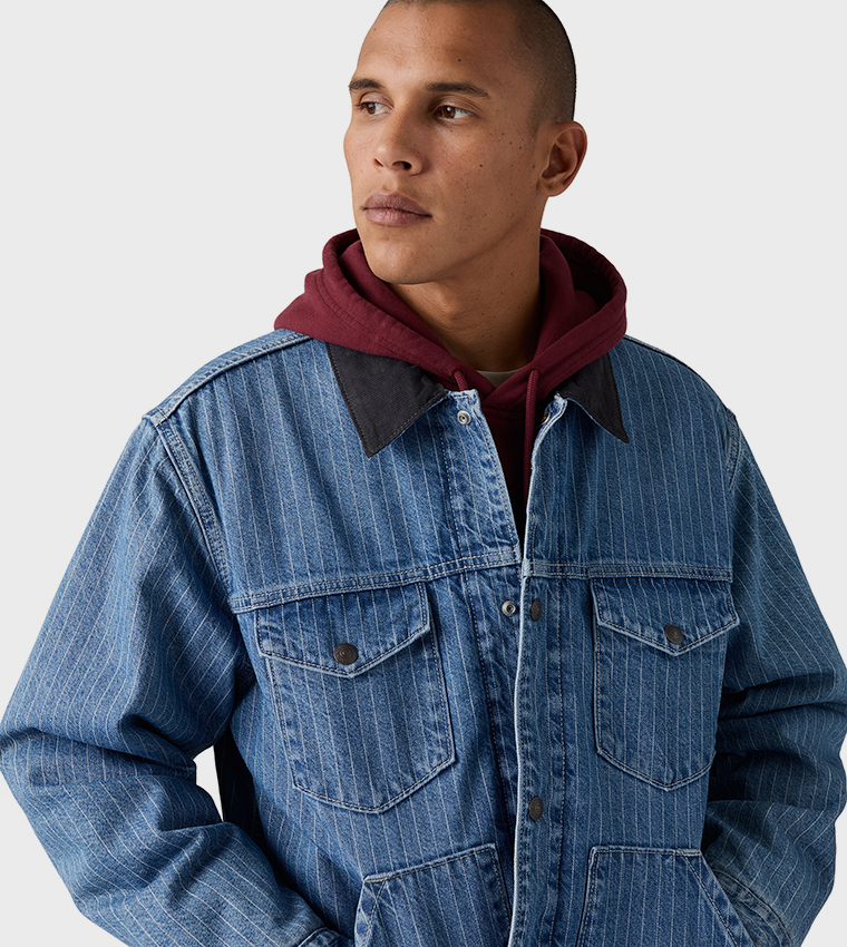 Washed Munroe Trucker Denim Jacket