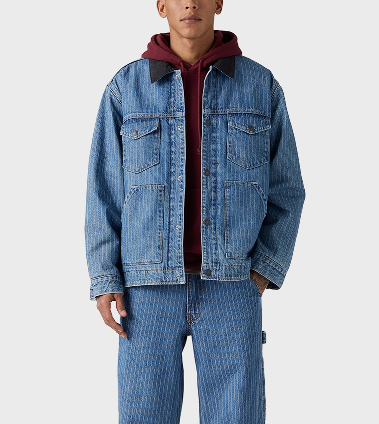 Washed Munroe Trucker Denim Jacket