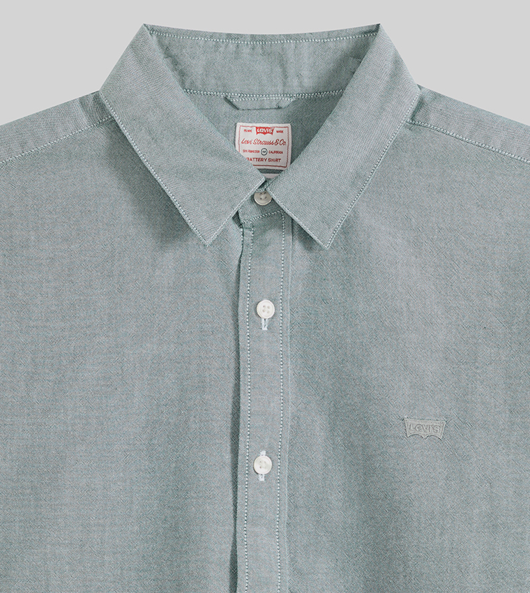 Solid Battery Housemark Long Sleeves Shirt