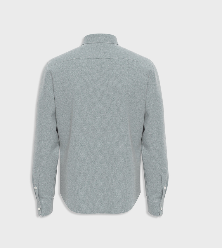 Solid Battery Housemark Long Sleeves Shirt