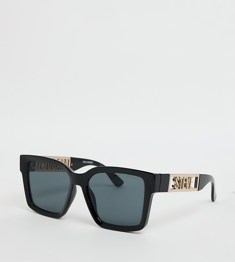 Steve Madden  Square Sunglasses - Black 