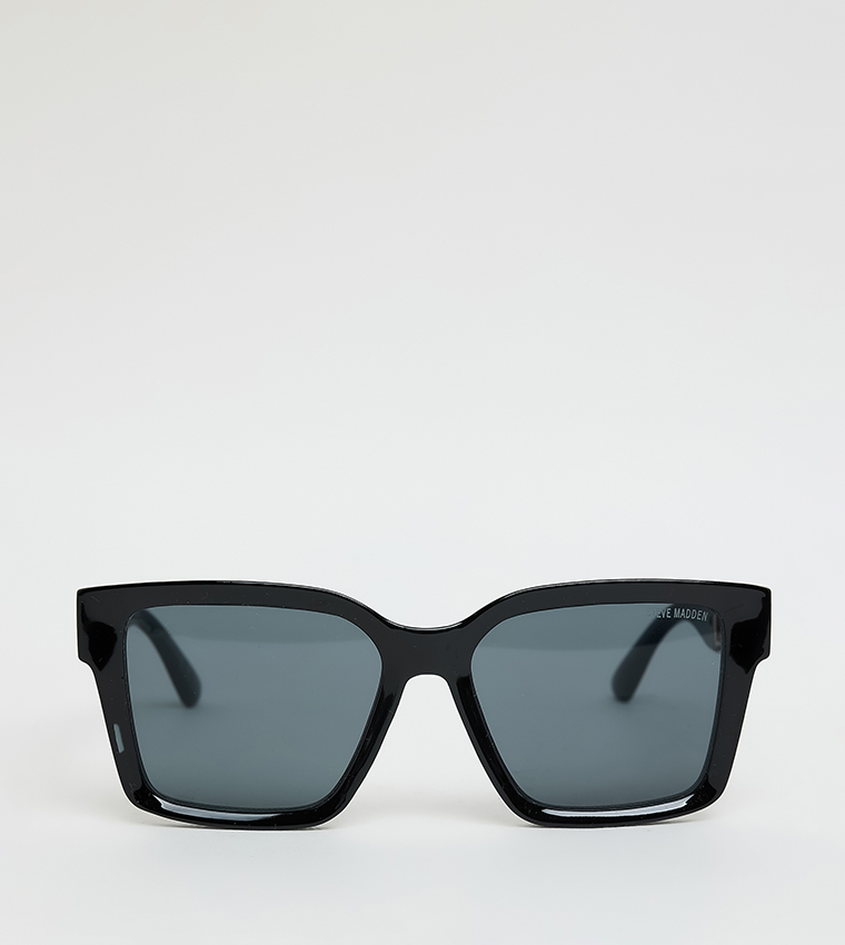 Steve Madden  Square Sunglasses - Black 
