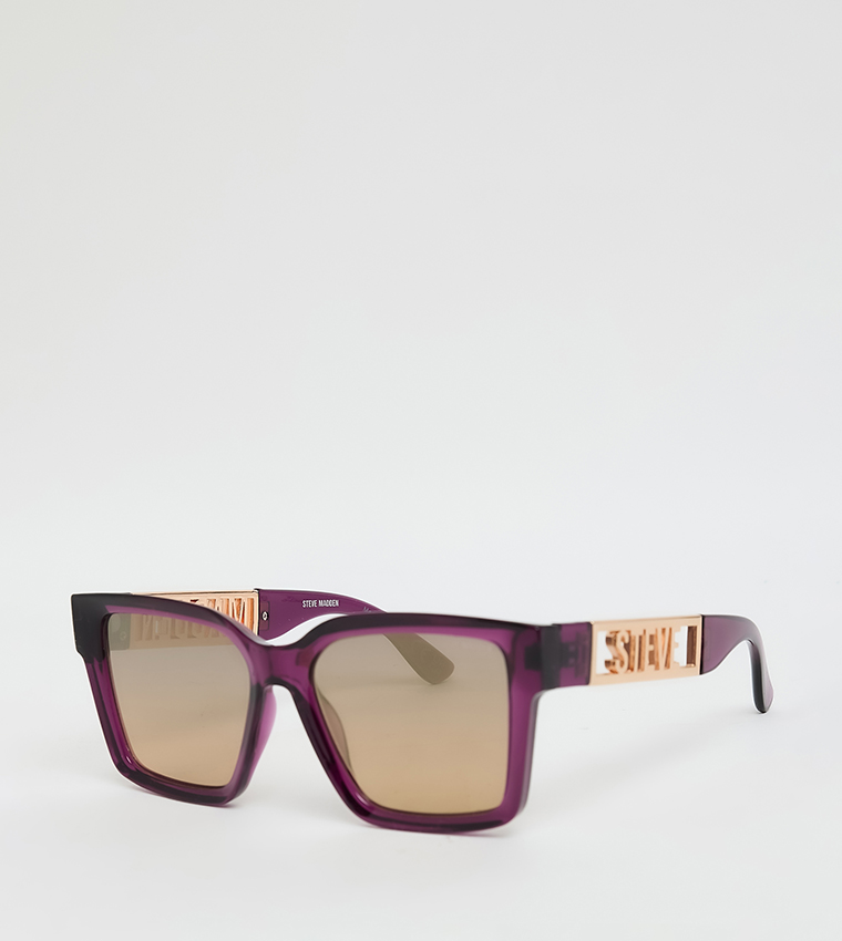 Steve Madden  Square Sunglasses - Purple 