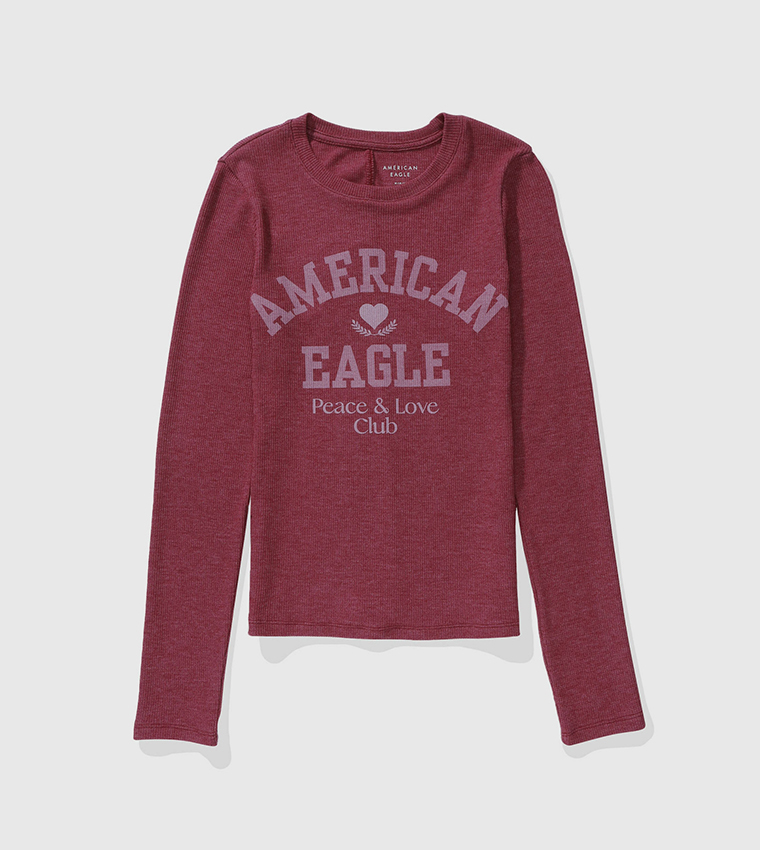 Textured Long Sleeves Top