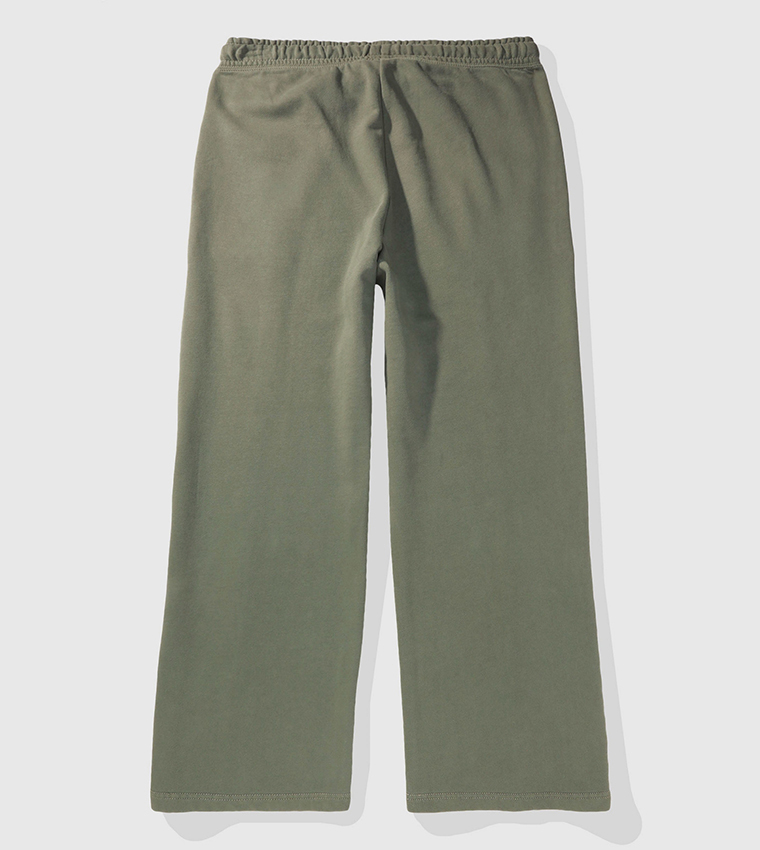 Drawstring Waist Wide Leg Fleece Pants