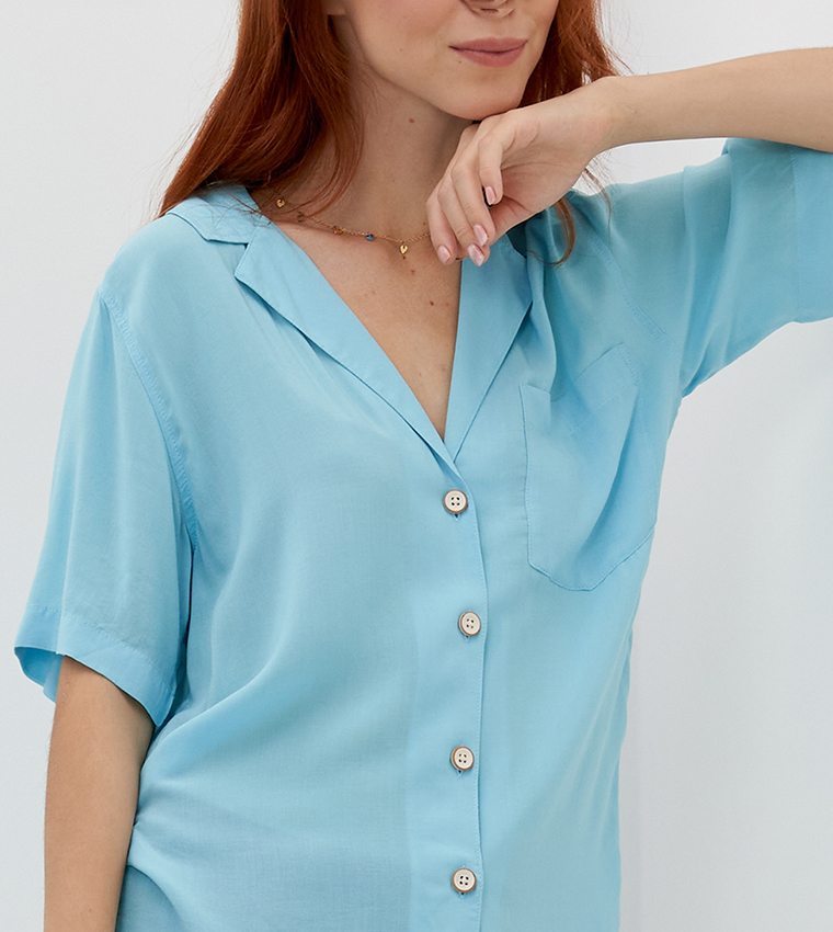 American Eagle  Shirts - Blue Shirts