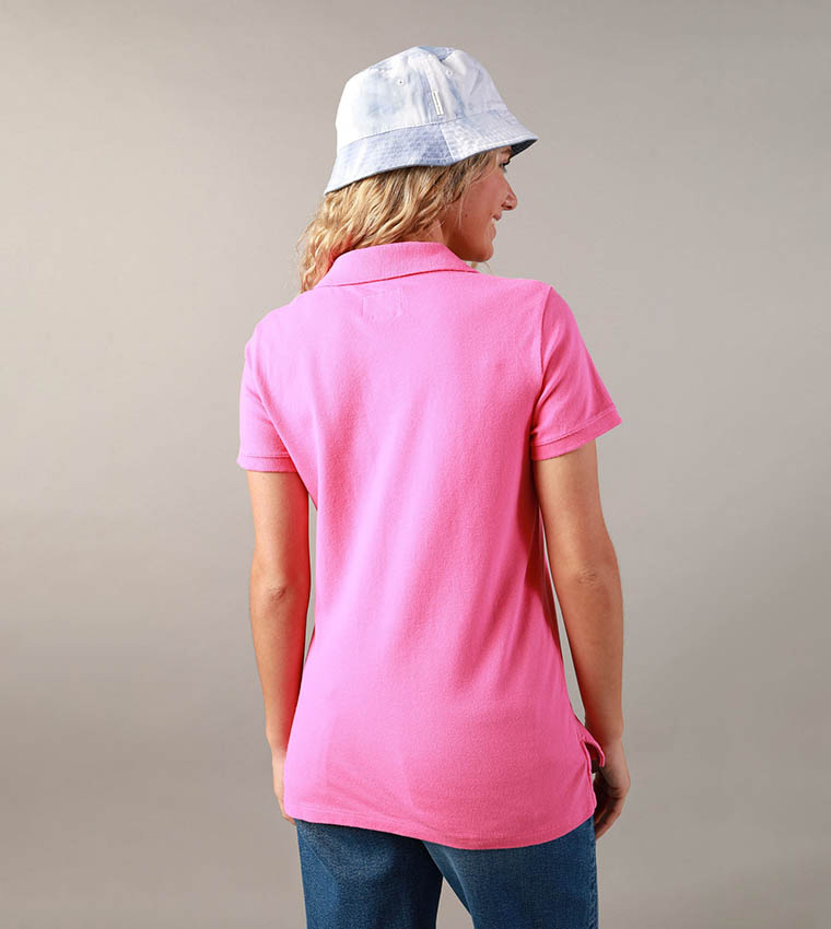 Logo Embroidered Polo T-Shirt