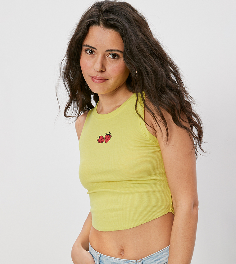 Daily Fave Ribbed Cropped Tank Top